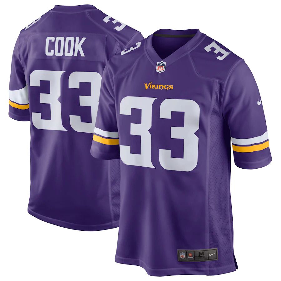 Men Minnesota Vikings #33 Dalvin Cook Nike Purple Game Player NFL Jersey->minnesota vikings->NFL Jersey